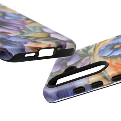 Tough Cases, Cosmos Flower Phone Cover, Floral Phone Case, Protective Phone Shell, Botanical Phone Skin, Flower Pattern