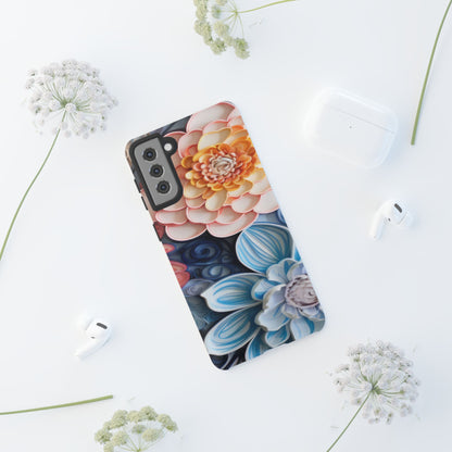 Succulent Phone Case, Echeveria Plant Design - Tough Case, Protective Cover, Cactus Lover Gift, Botanical Phone Accessory