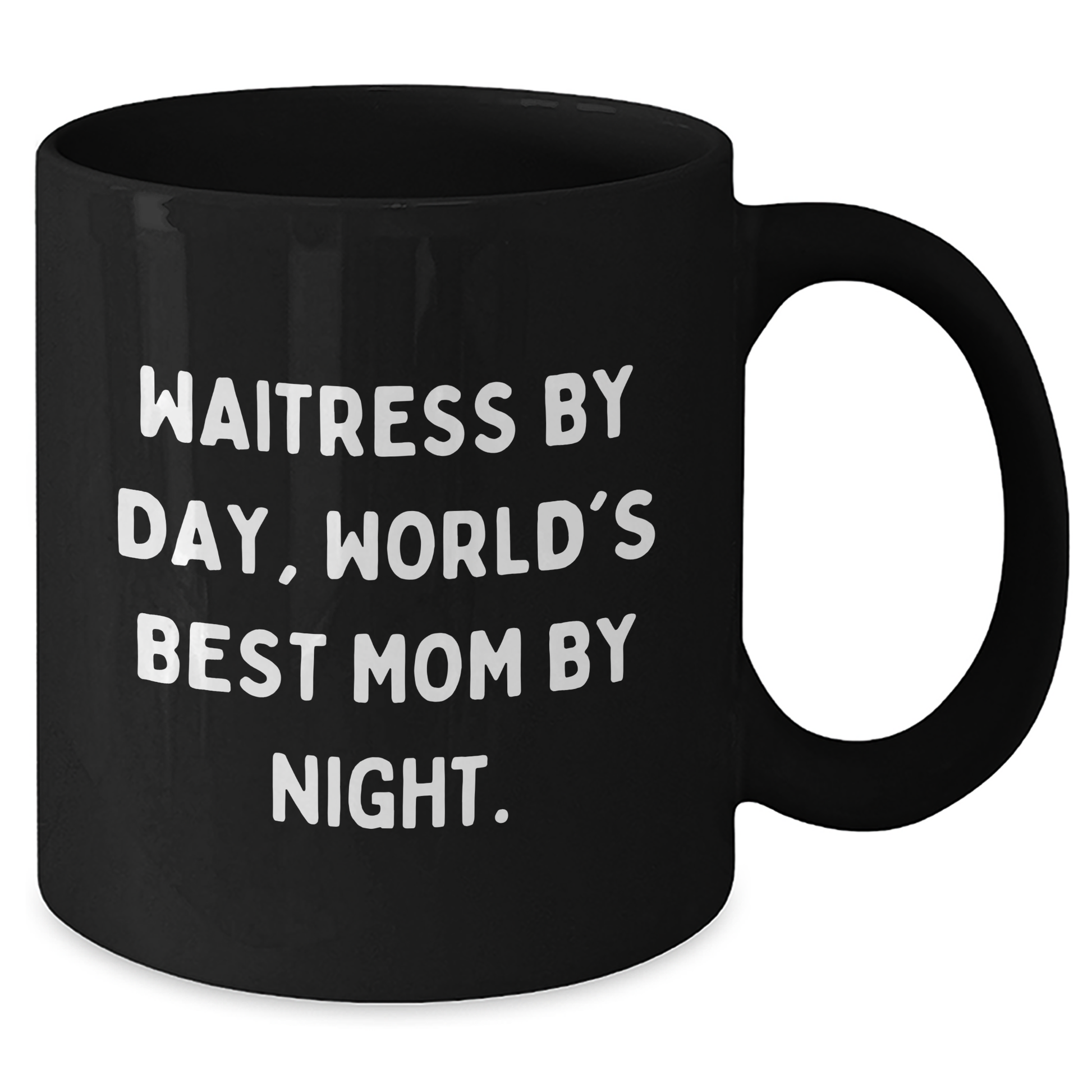 Waitress Gifts, Funny Quote, Black Coffee Mug, Father's Day Unique Presents from Family - Additional