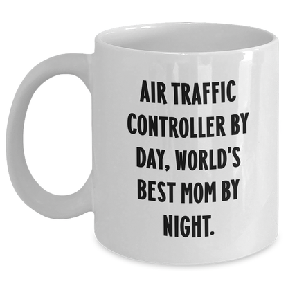 Air Traffic Controller Gifts, Funny Quote Mugs for Dad, White Coffee Mug with 11oz or 15oz Capacity, Gifts from Mom, Perfect for Father's Day - Victory Thru Vision 