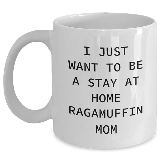 Ragamuffin Cat Mom Funny Quote White Coffee Mug, Gifts for Men from Family, Father's Day Unique - Main