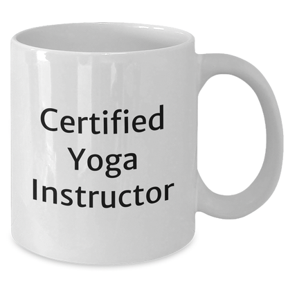 Yoga Instructor Funny Quote White Coffee Mug Gifts for Men from Family, Unique Father's Day Presents - Victory Thru Vision 