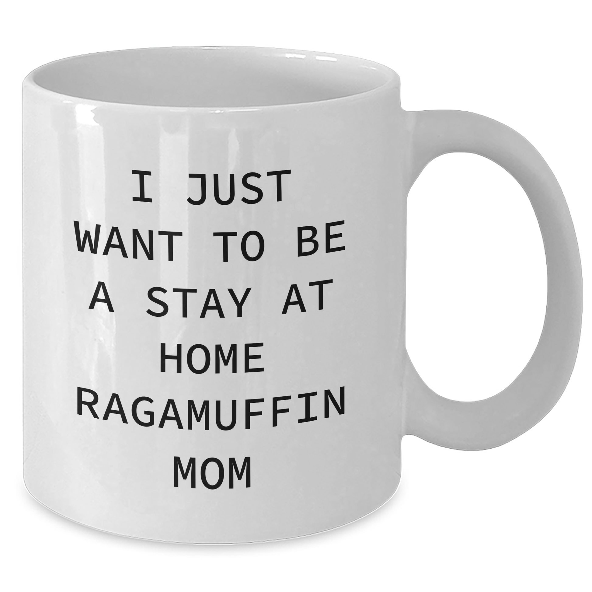 Ragamuffin Cat Mom Funny Quote White Coffee Mug, Gifts for Men from Family, Father's Day Unique - Additional
