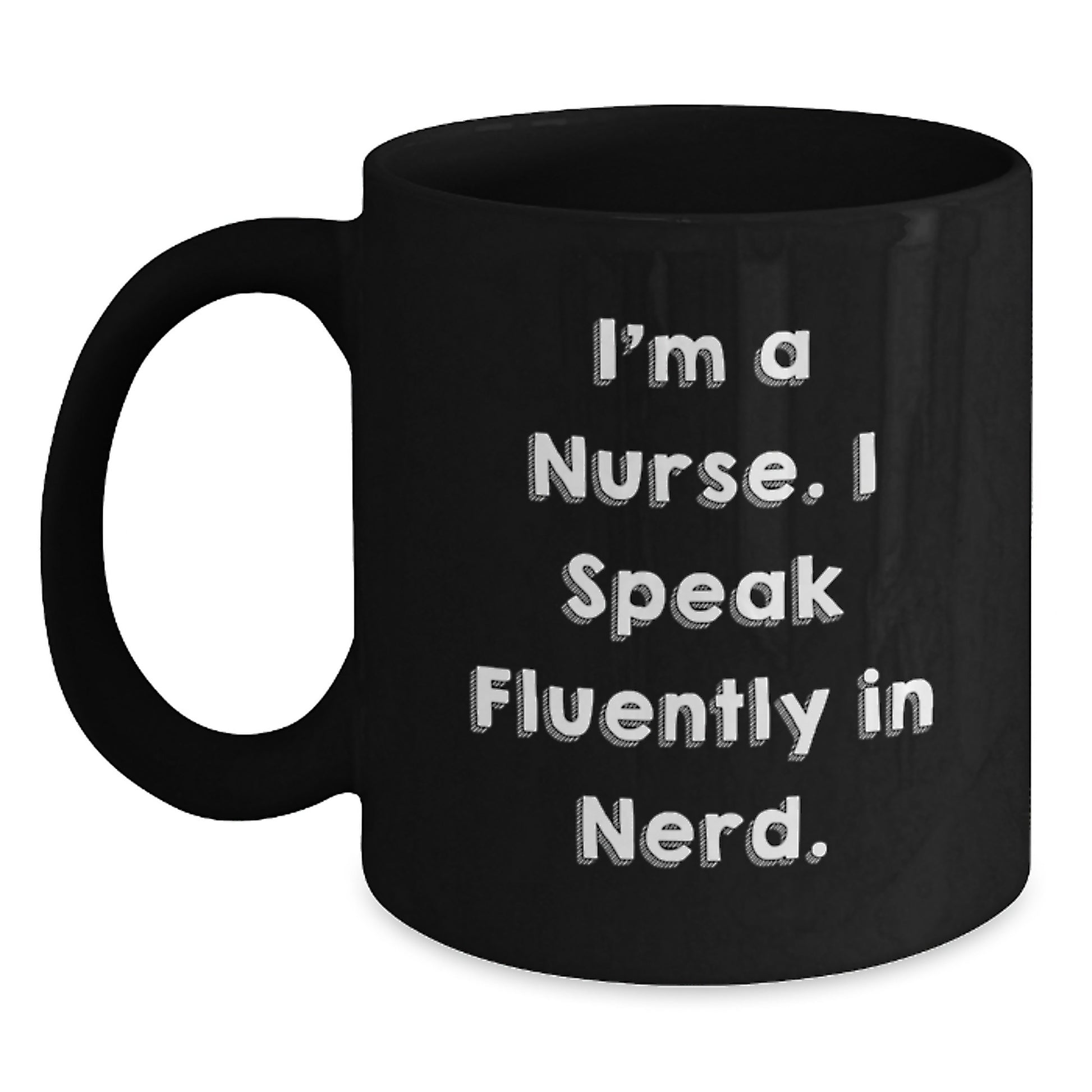 Funny Nurse Gifts from Men - Black Coffee Mugs for Nurse Friends at Christmas Unique Gifts - Main