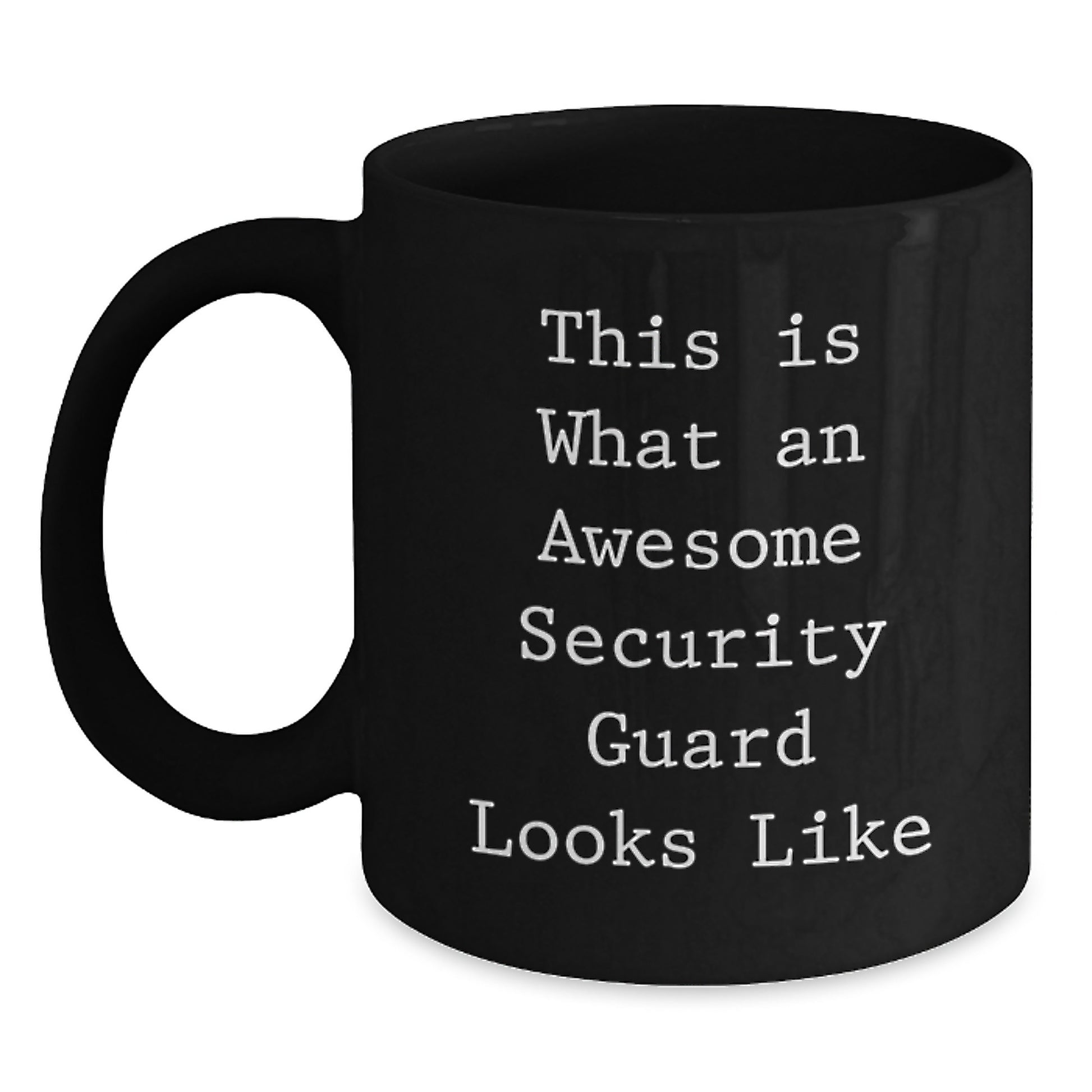 Funny Security Guard Gifts for Christmas, Black Coffee Mugs from Friends, Security Guard Lover's Unique Christmas Unique Gifts - Main