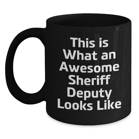 Funny Sheriff Deputy Gifts for Men Christmas Unique Mugs from Friends - Main
