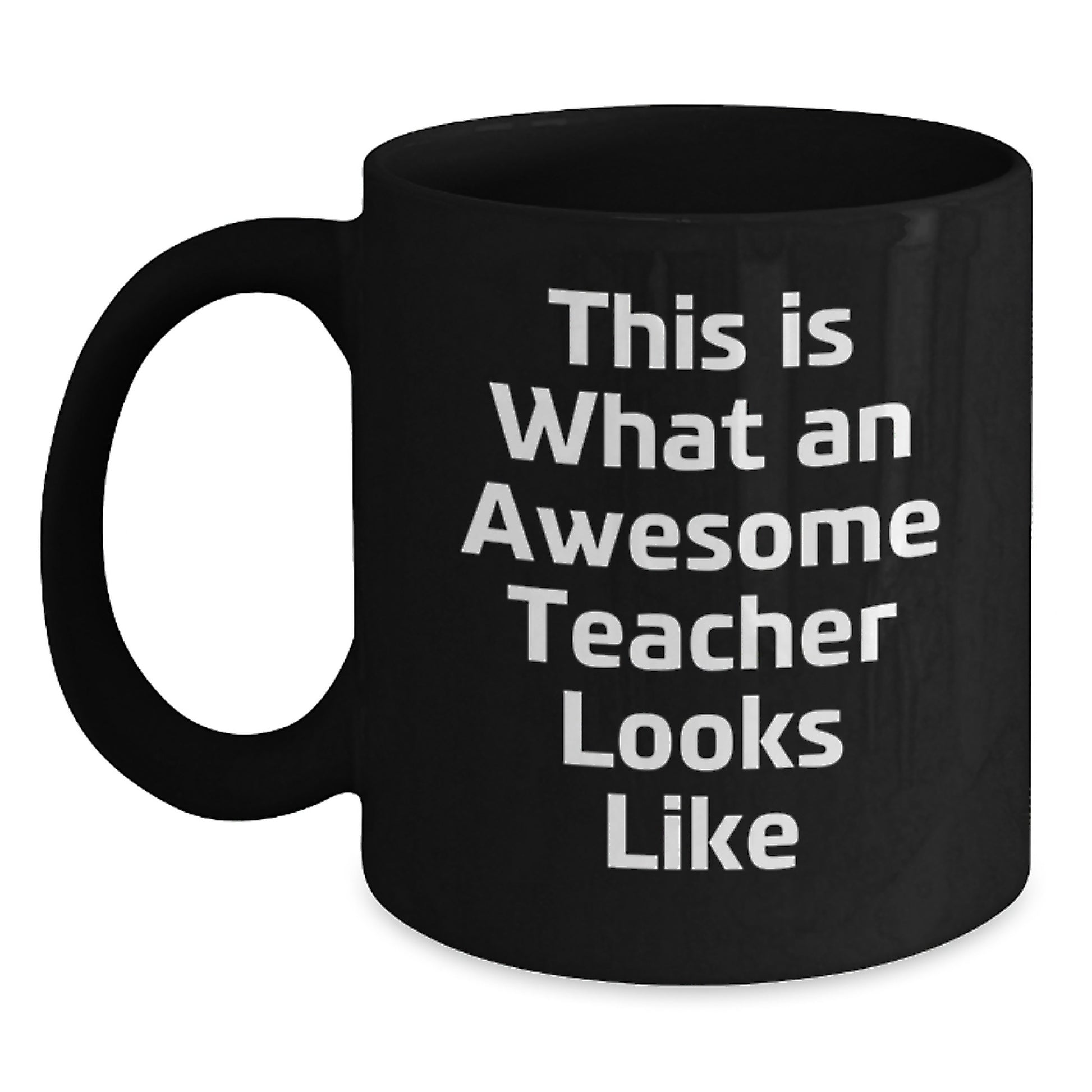 Gifts for Teacher from Coworkers, Funny Teacher Black Coffee Mug for Valentine's Unique Gifts - Main
