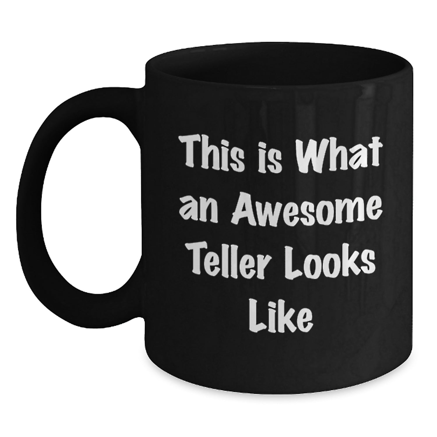 Funny Teller Gifts from Men to Women, Black Coffee Mug for Christmas Unique Presents - Main