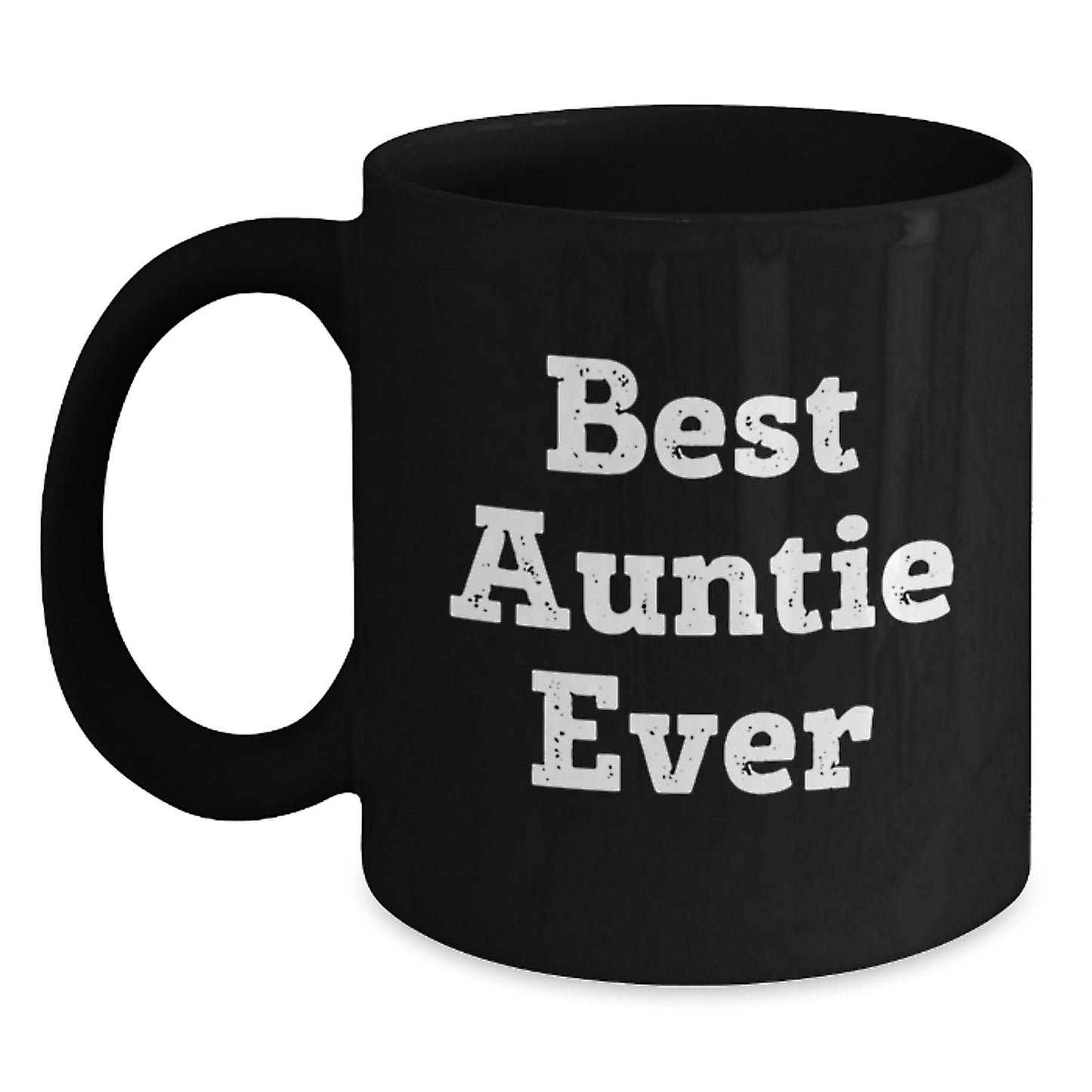 Funny Auntie Black Coffee Mugs Gifts for Auntie from Family at Christmas Unique - Main