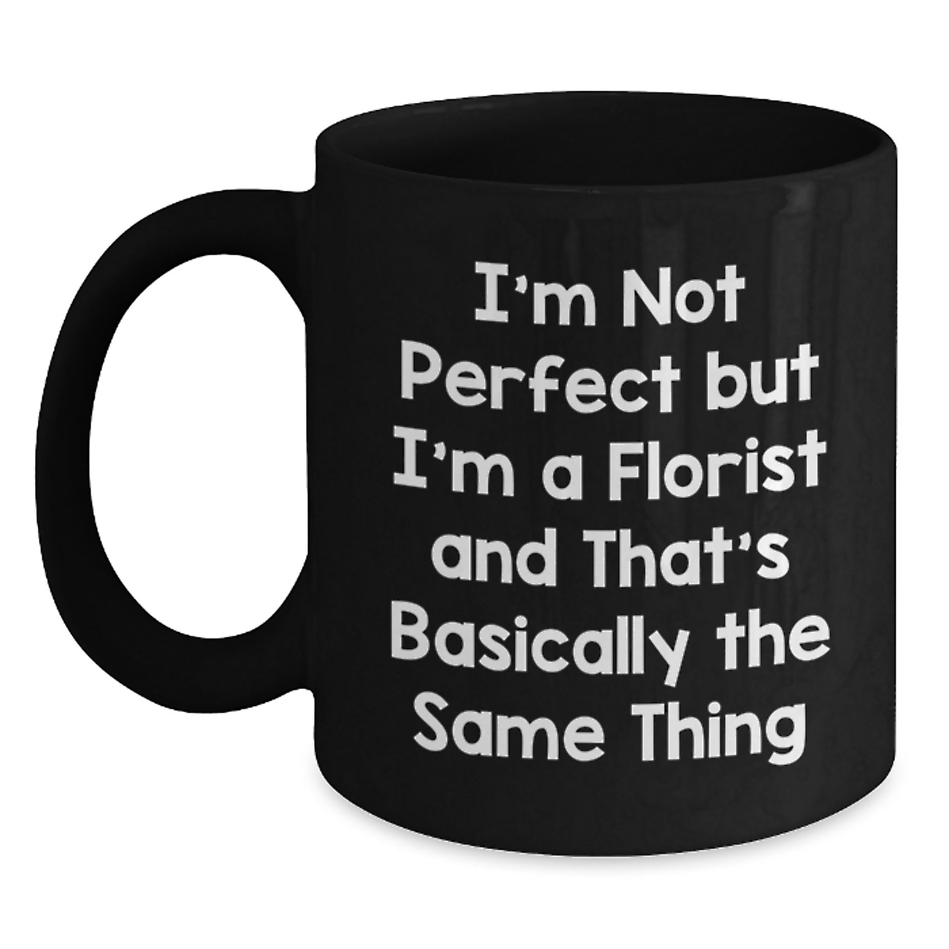Funny Florist Black Coffee Mugs Gifts from Friends to Florist - Christmas Unique Mugs for Men Women - Main