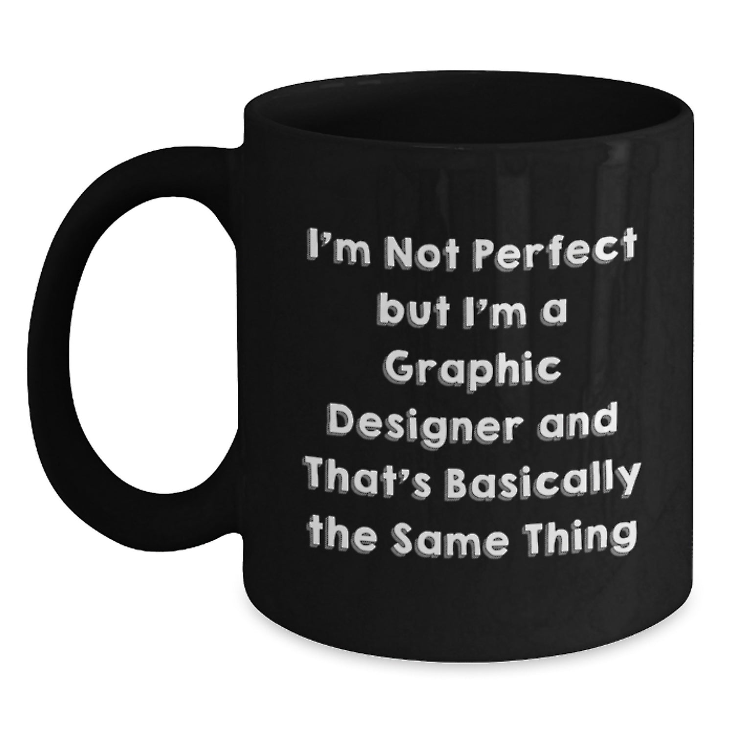 Funny Graphic Designer Christmas Unique Gifts from Friends to Graphic Designers Black Coffee Mugs - Main