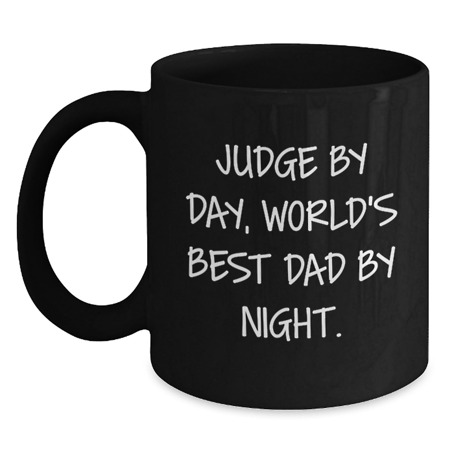 Funny Judge Black Coffee Mug Gifts for Judge Dad Christmas Unique Presents - Main