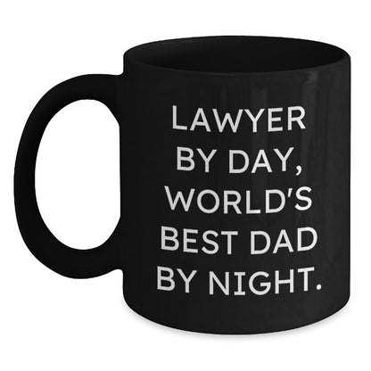Funny Lawyer Gifts for Men, Lawyer by Day, World's Best Dad by Night, Unique Christmas Unique Gifts from Men to Lawyer - Main