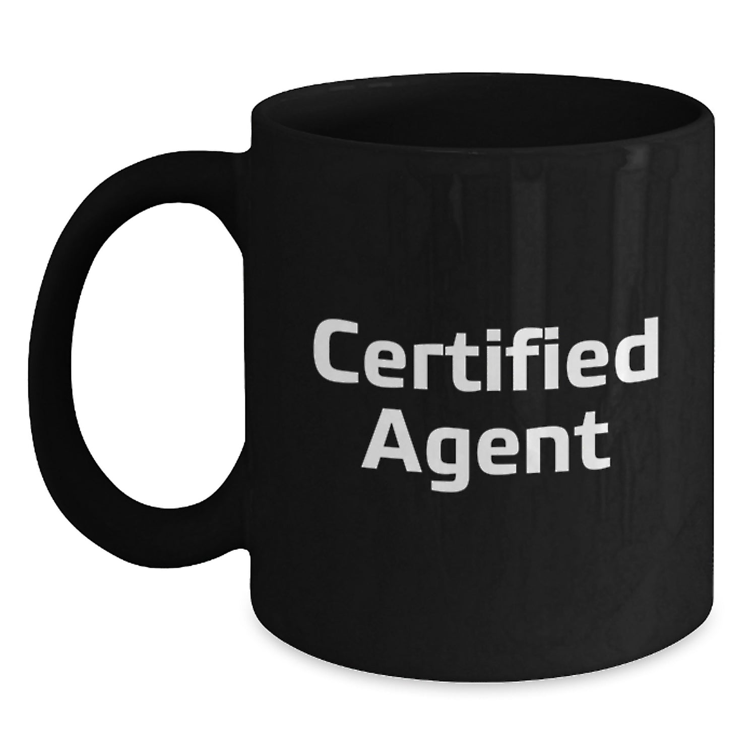 Funny Agent Gifts for Men, Women, Friends from Agent - Inspirational Quote on Black Coffee Mug, 11oz or 15oz, Microwave and Dishwasher Safe - Main