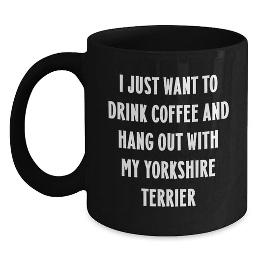Funny Yorkshire Terrier Dog Lover Gifts from Men Women Friends for Valentine's Unique Coffee Mug - Main