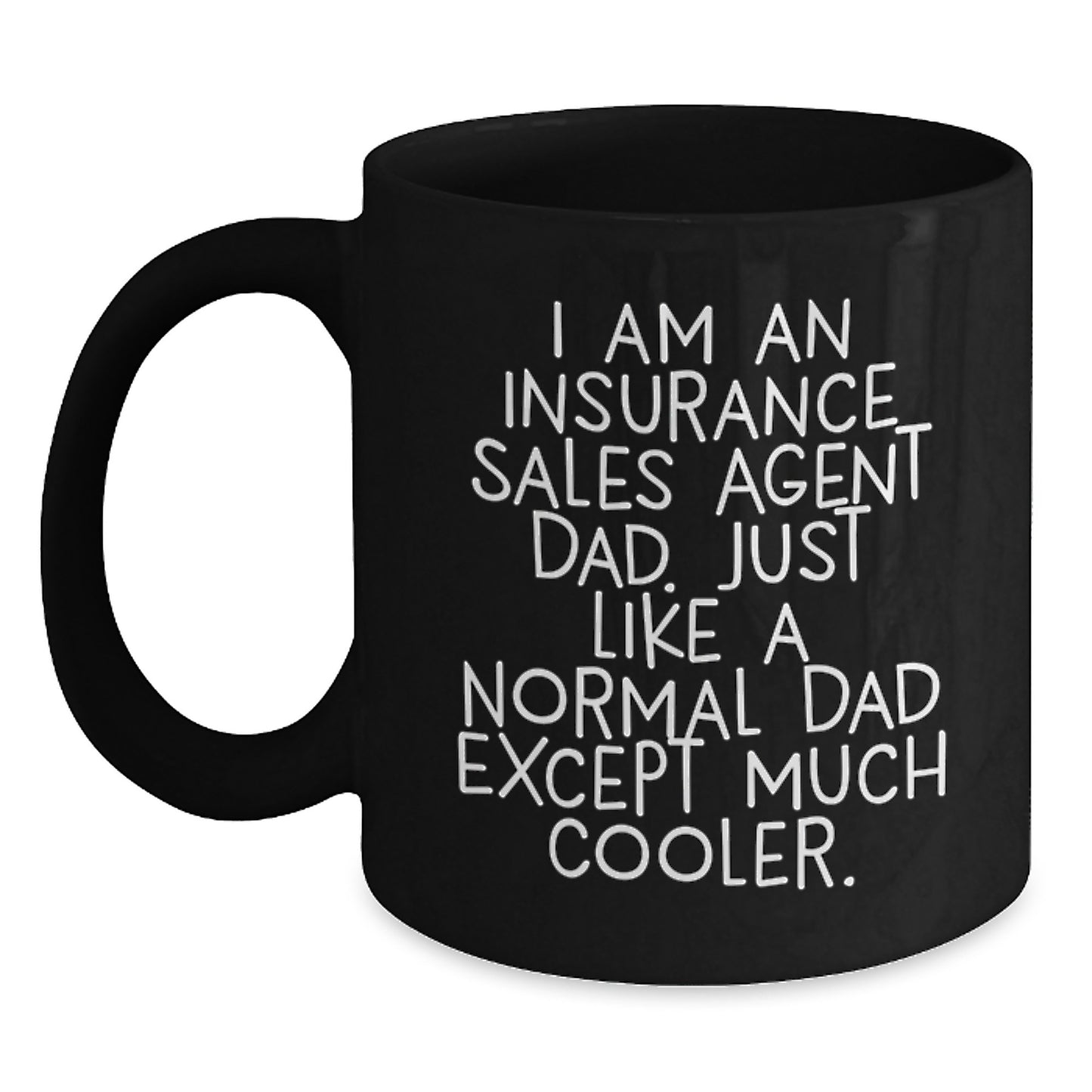 Funny Coffee Mugs for Insurance Sales Agent Dad, Unique Valentine's Gifts for Men from Friends, Family - Main
