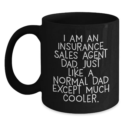 Funny Coffee Mugs for Insurance Sales Agent Dad, Unique Valentine's Gifts for Men from Friends, Family - Main
