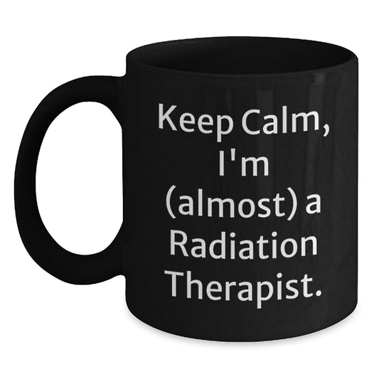 Gifts from Friends for the Radiation Therapist in Your Life - Funny Radiation Therapist Christmas Unique Gifts Black Coffee Mug - Main