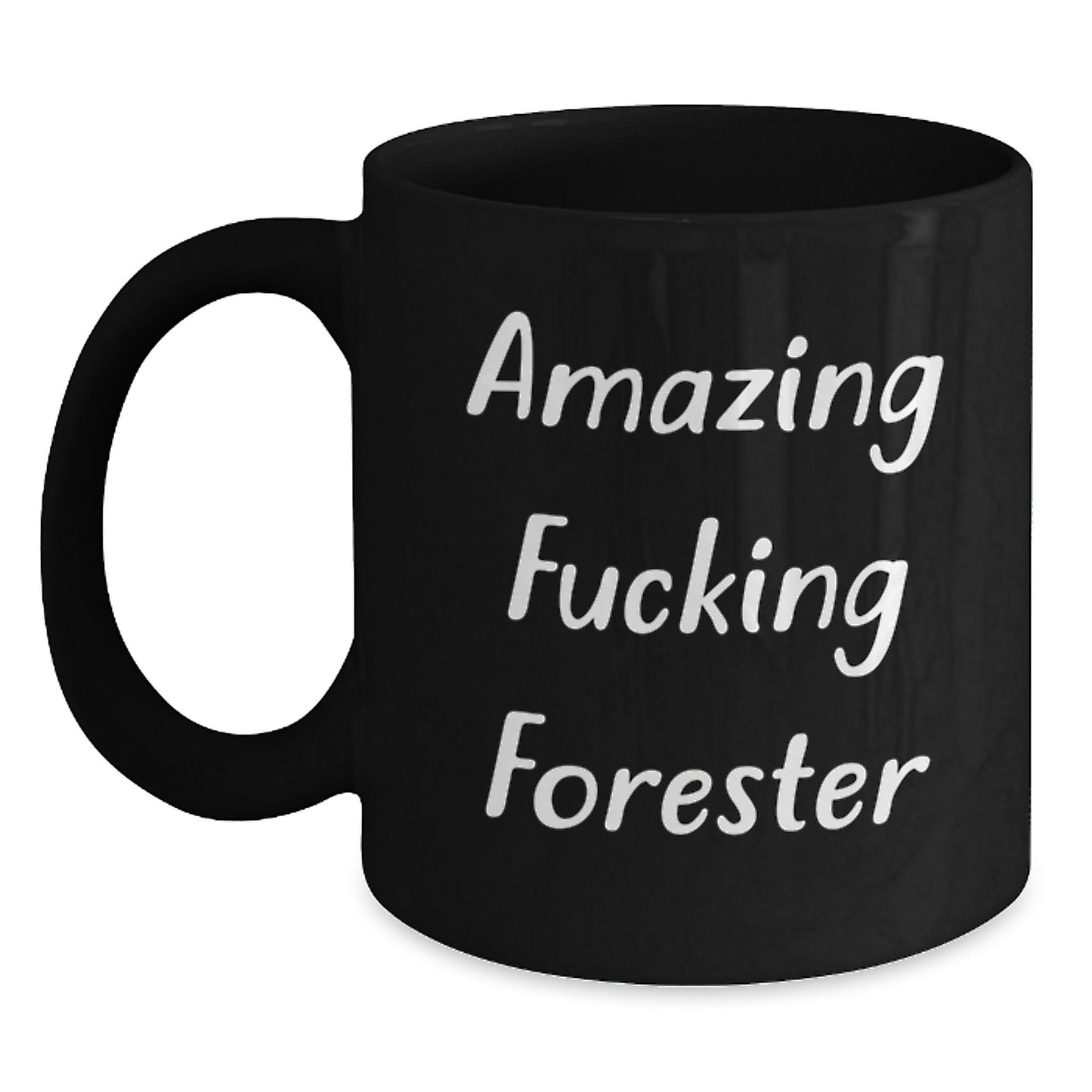 Funny Forester Gifts for Men, Black Coffee Mug Perfect for Forester Fans, Christmas Unique Gifts from Friends - Main