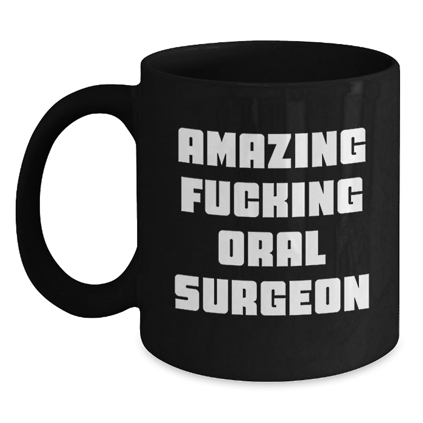 Oral Surgeon Gifts, Funny Black Coffee Mug, Christmas Unique Presents for Oral Surgeon Colleagues from Friends - Main
