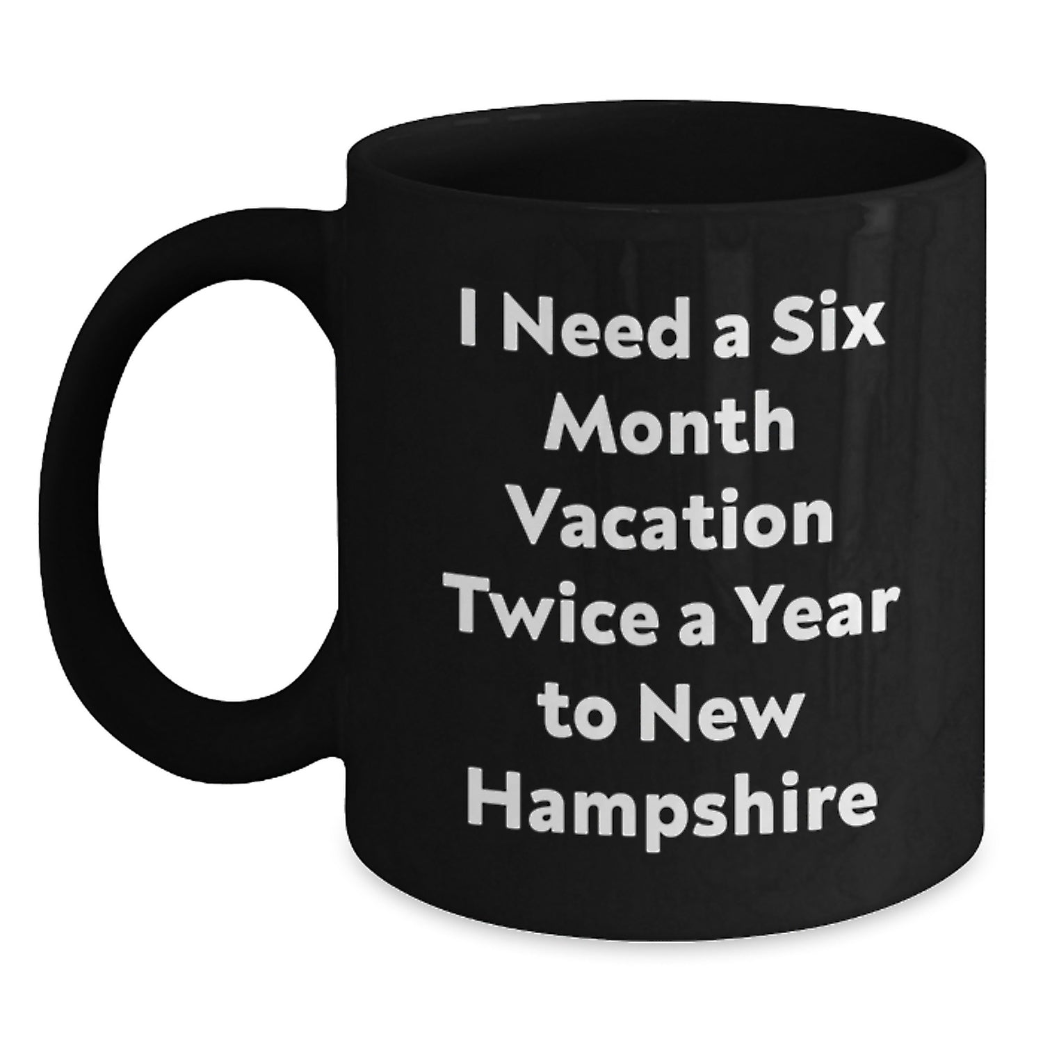 New Hampshire Enthusiast Funny Black Coffee Mugs, Gifts from Friends to Family for Christmas Unique - Main