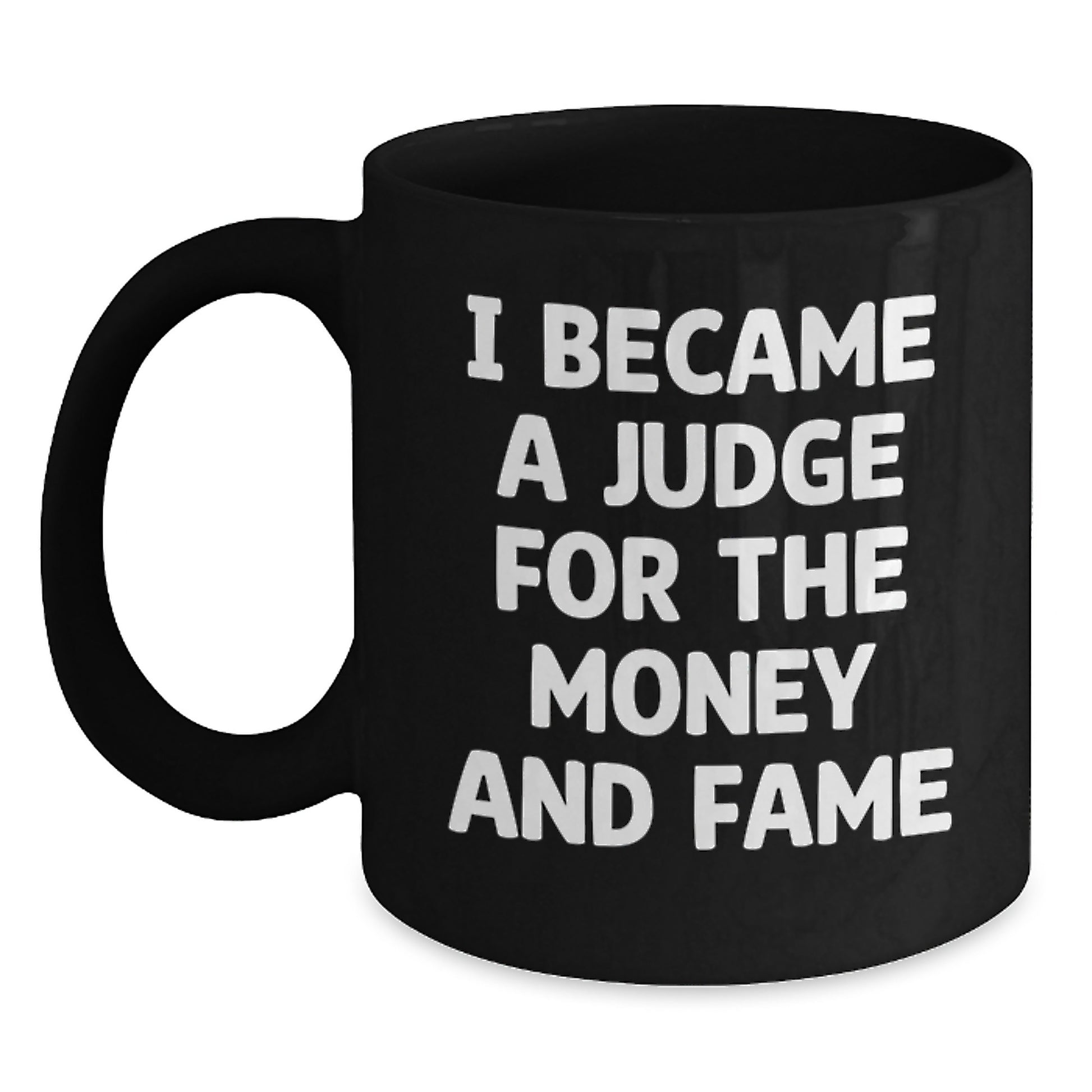 Funny Judge Gifts, Black Coffee Mug for Christmas Unique Presents, Gifts from Friends for Judge - Main