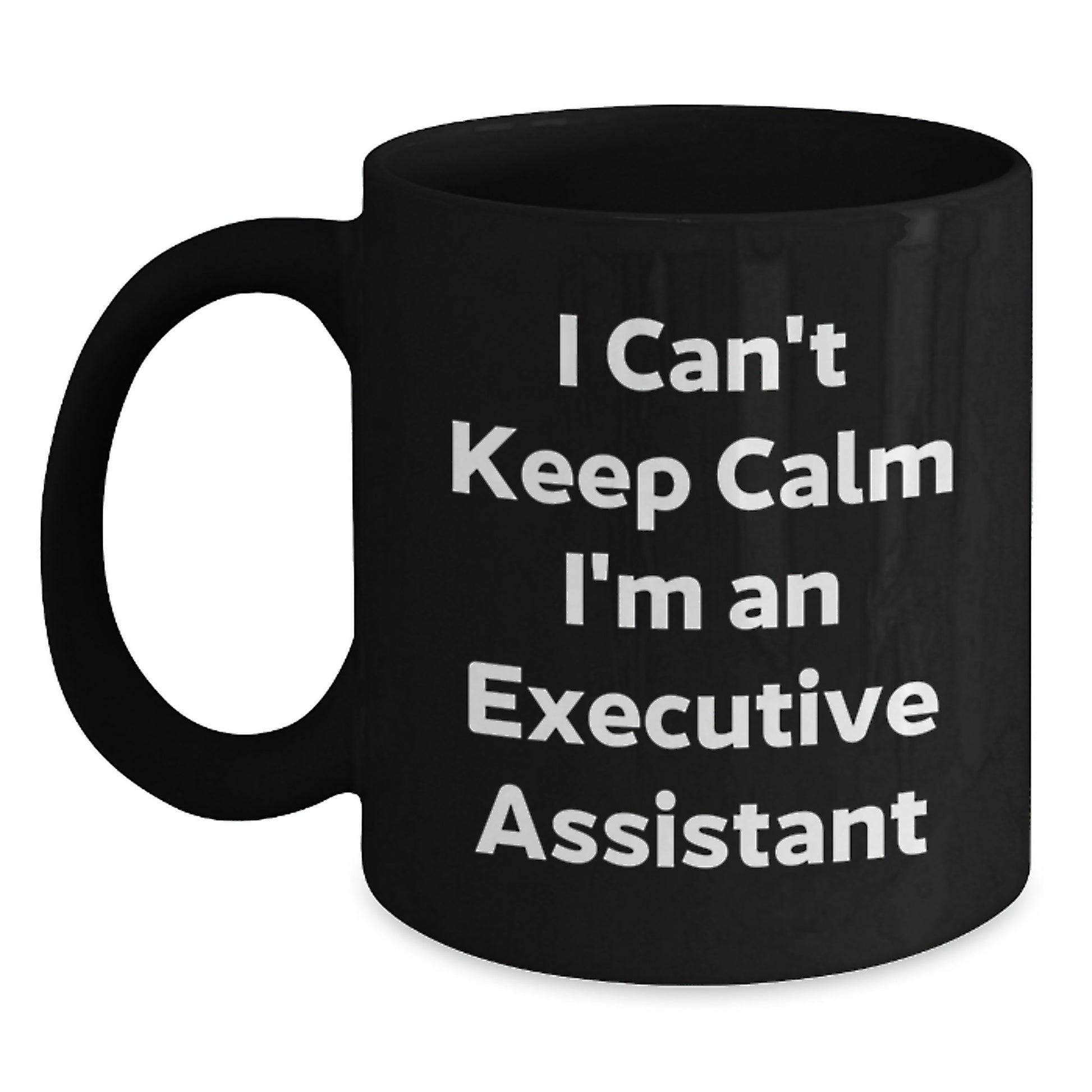 Funny Executive Assistant Gifts from Friends, Unique Black Coffee Mug for Christmas - Main