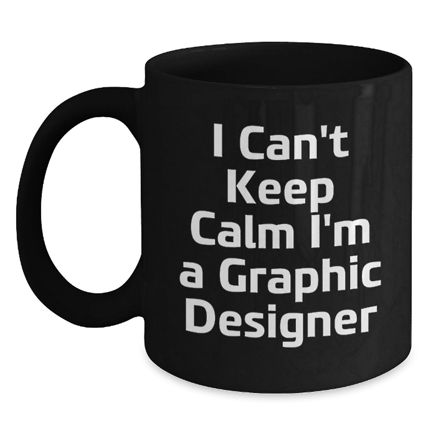 Gifts from Friends to the Amazing Graphic Designer, Fun Black Coffee Mug, I Love Being a Graphic Designer, Unique Christmas Unique Gifts for Graphic Designers - Main