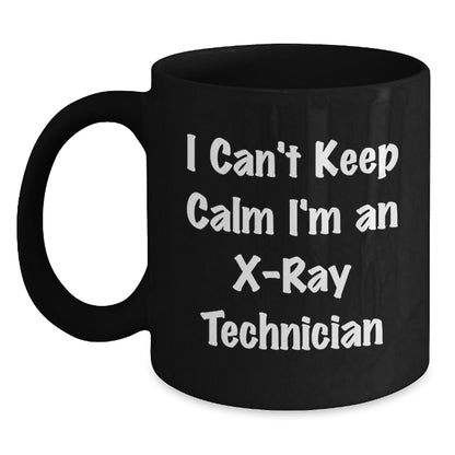 Funny X-Ray Technician Gifts from Coworkers - I'm An X-ray Technician Black Coffee Mug, Perfect Christmas Unique Gifts for X-Ray Technician Men, Women, Friends, Family - Main