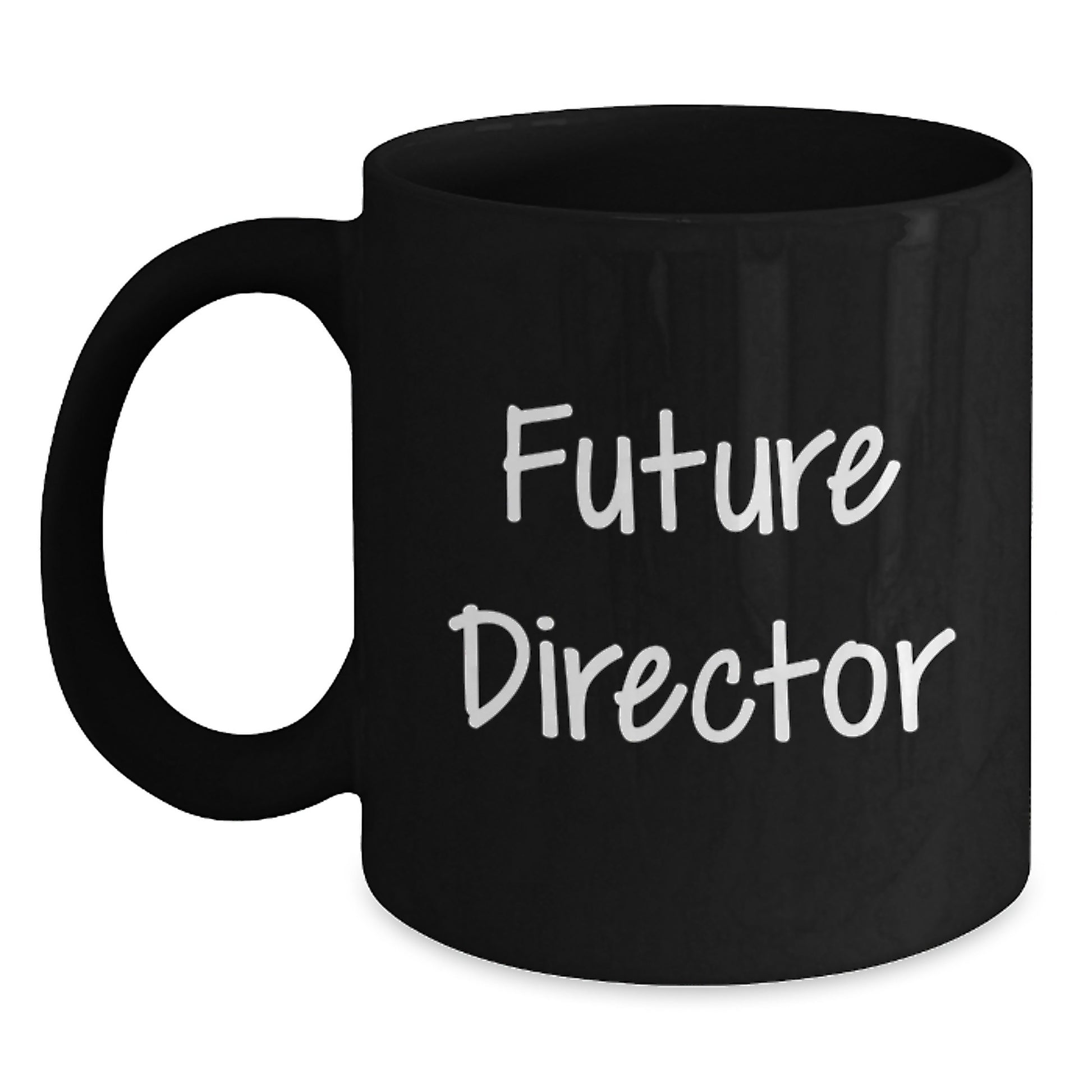 Funny Future Director Gifts from Men, Black Coffee Mug for Christmas Unique Presents, Inspirational Quote 'Future Director' - Main