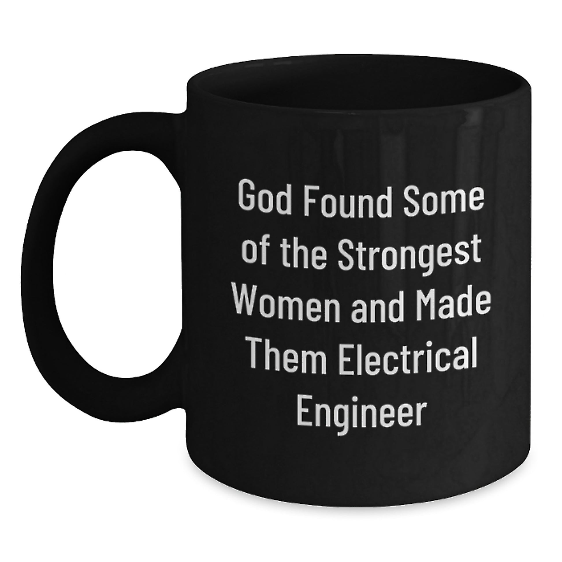 Gifts for Electrical Engineers from Friends, Unique Inspirational Black Coffee Mug, Funny Quote for Christmas - Main