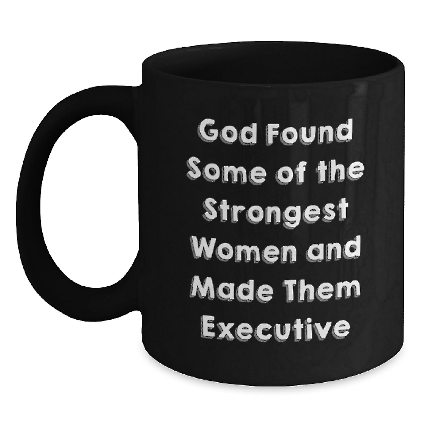 Funny Executive Gifts from Men to Women, Black Coffee Mug for Office Christmas Unique Gifts - Main