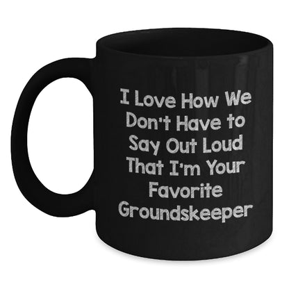 Funny groundskeeper Gifts from Men to groundskeepers - Black Coffee Mug for Christmas Unique Gifts - Main