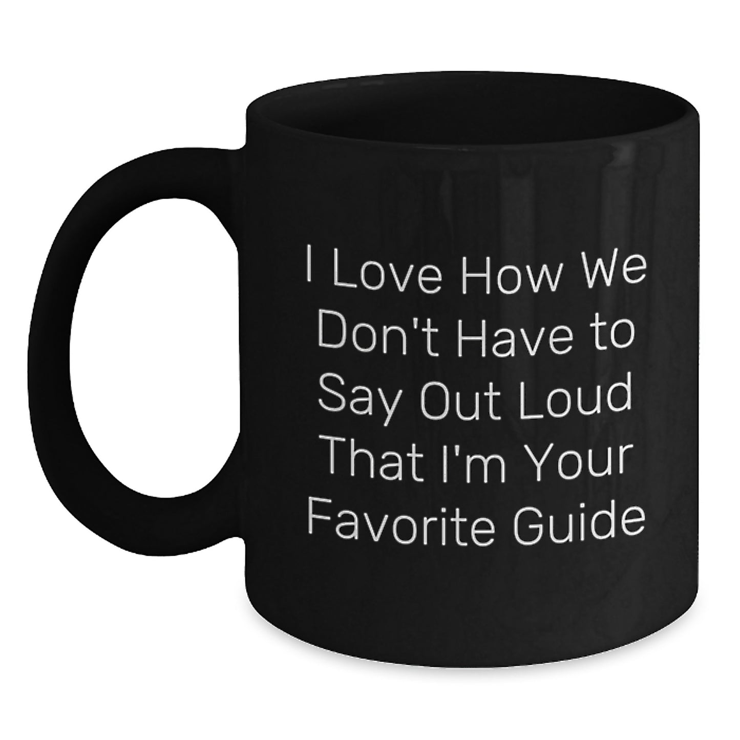 Funny Guide Gifts from Friends, Men, Women, or Family - Black Coffee Mug for Guide Lover, Perfect for Christmas Unique Gifts - Main
