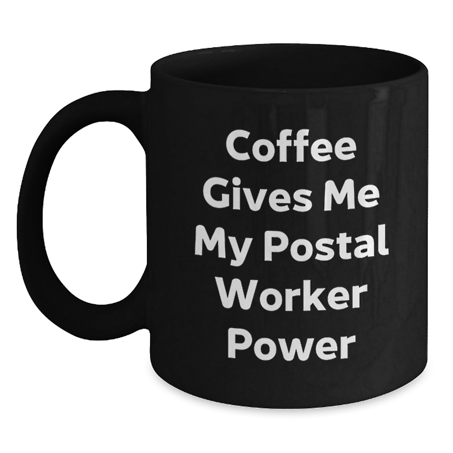 Funny Postal Worker Gifts for Men Black Coffee Mugs Christmas Unique Presents Gifts from Friends - Main