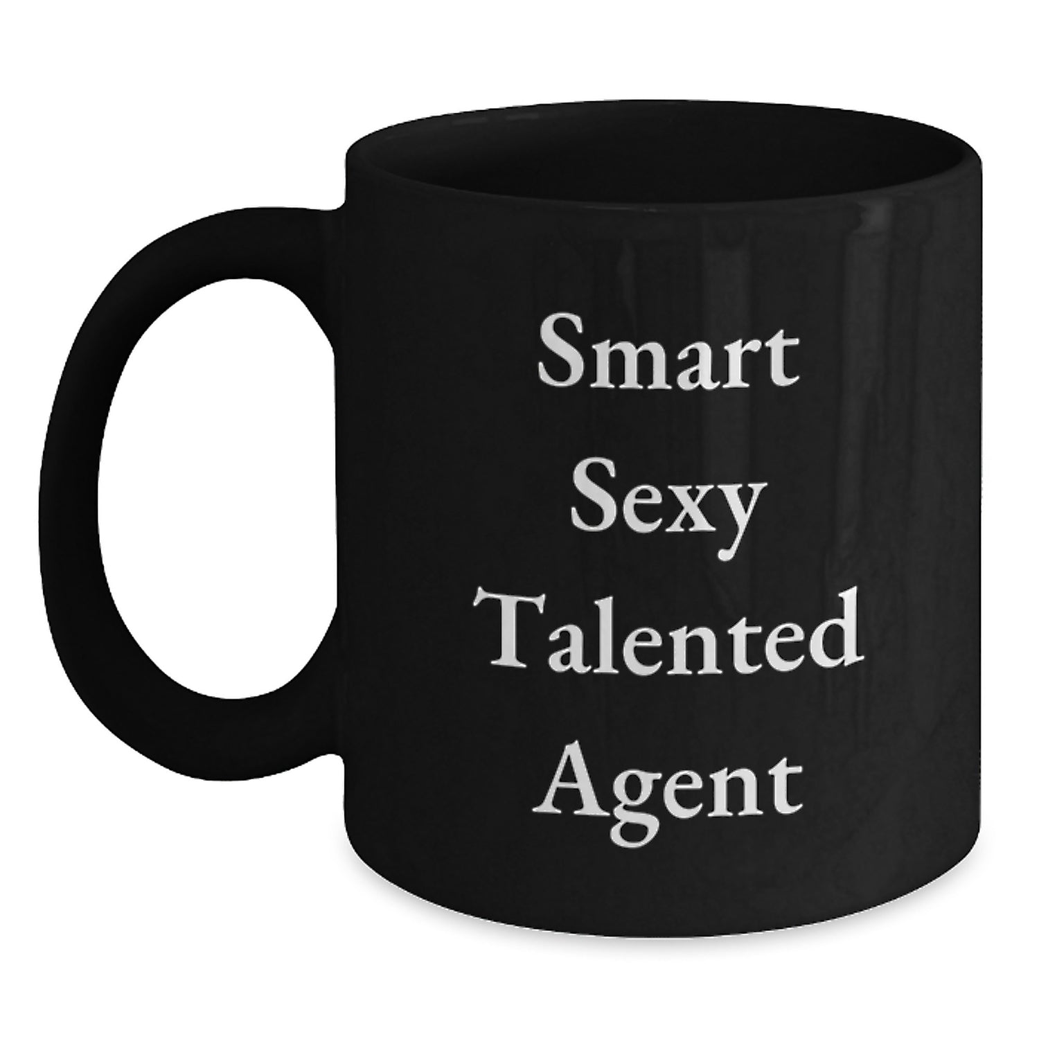 Funny Agent Black Coffee Mug Christmas Unique Gifts from Friends - Main