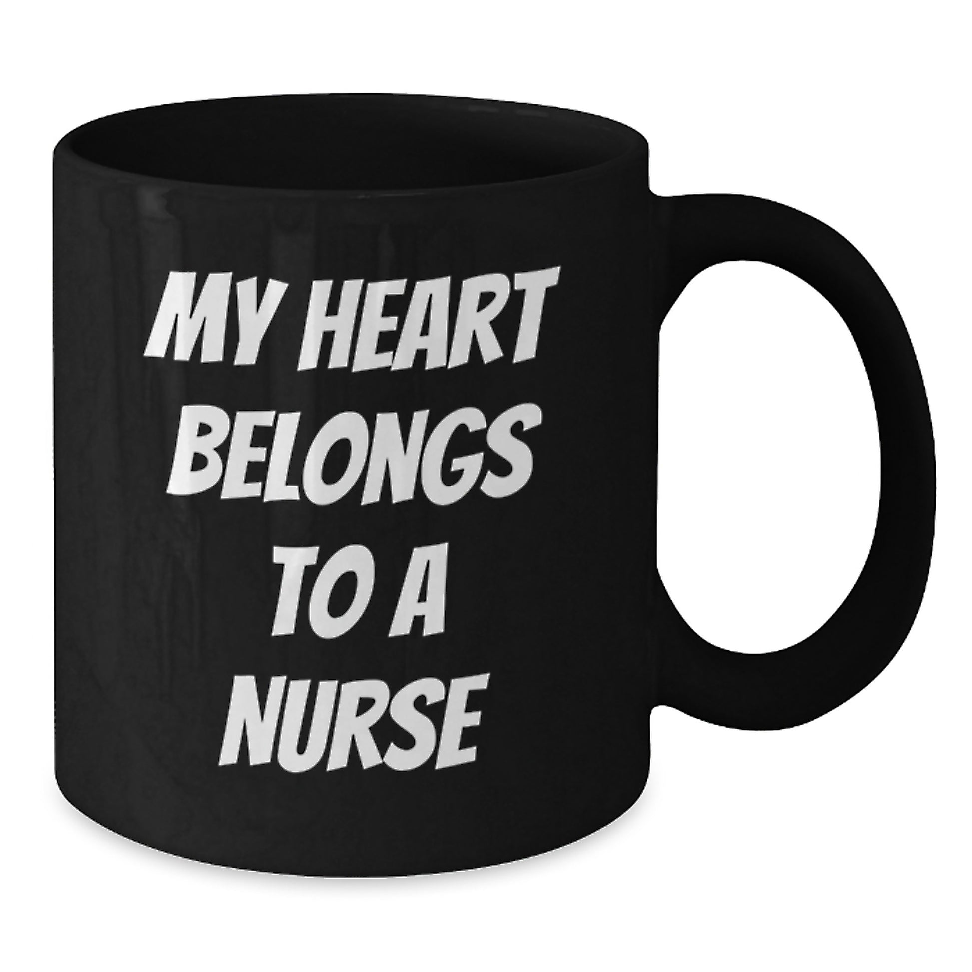Funny Nurse Gifts from Men - My Heart Belongs To A Nurse Christmas Unique Gifts for Nurse - Additional