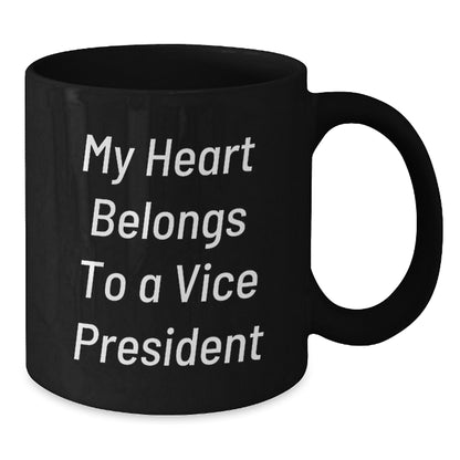 Funny Black Coffee Mug Gifts for Vice President, Unique Christmas Unique Gifts from Men to Vice President - Additional