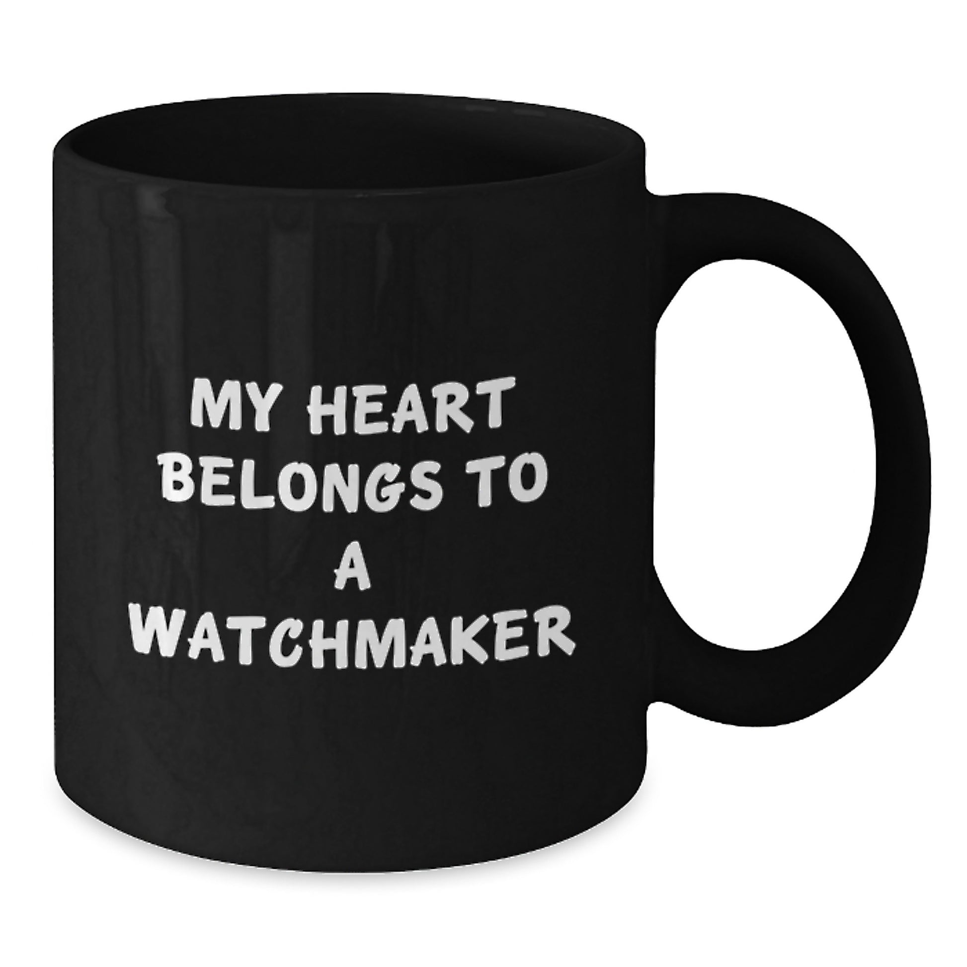 Funny Watchmaker Gifts from Friends for Watchmaker Men Watchmaker Enthusiast Lover Unique Black Coffee Mug Christmas Unique Gifts - Additional