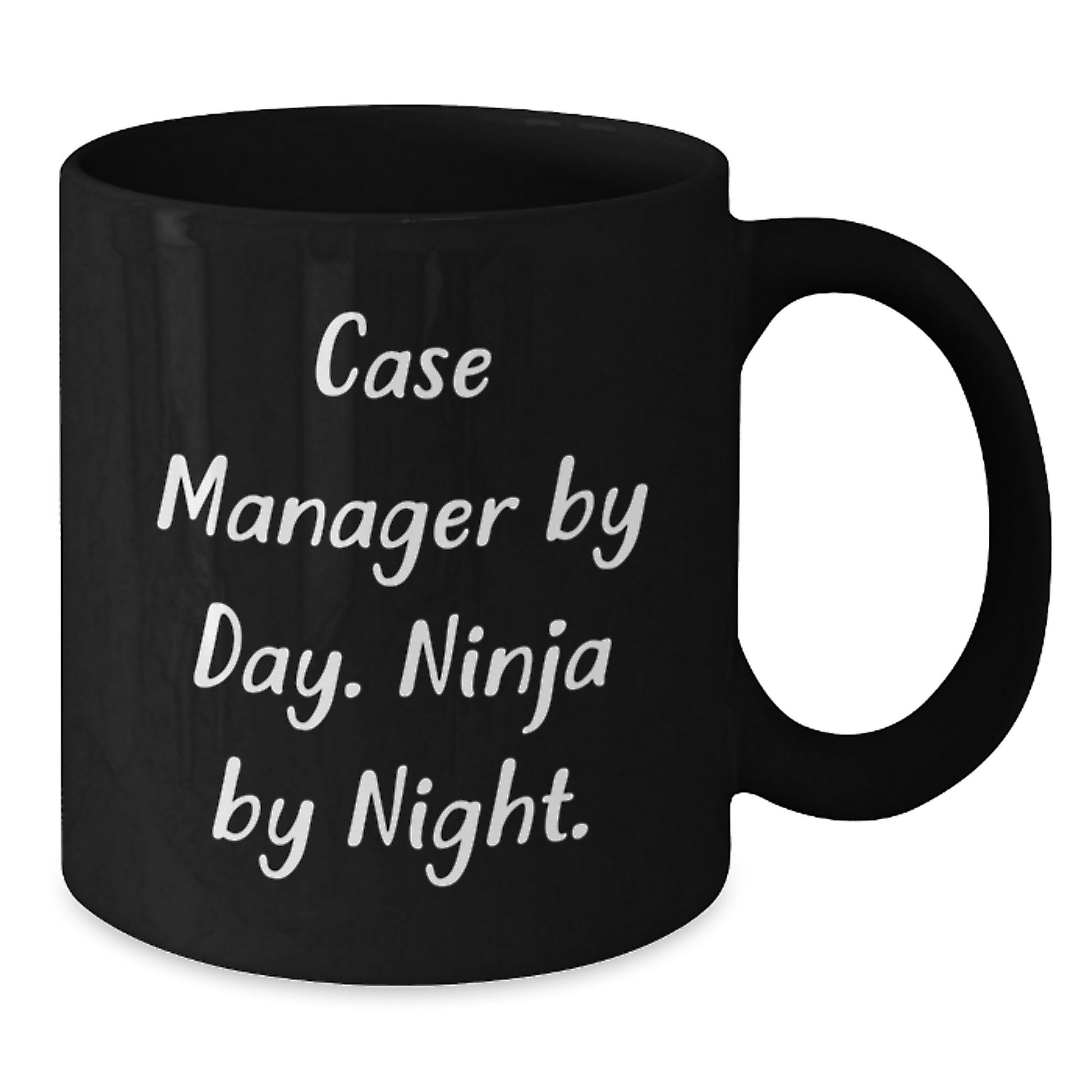 Funny Gift for Case Manager, Unique Case Manager Christmas Unique Gifts, Black Coffee Mug for Men Case Manager - Additional