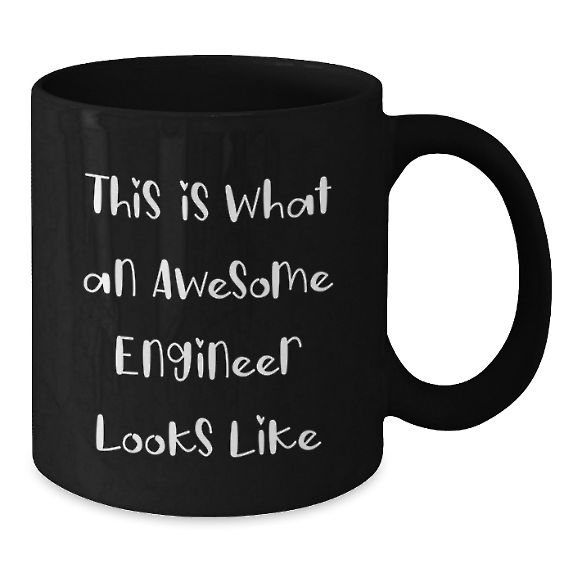 Funny Engineer Gifts from Friends: Black Coffee Mugs with Inspirational Quote for Valentine's Unique Treats - Additional