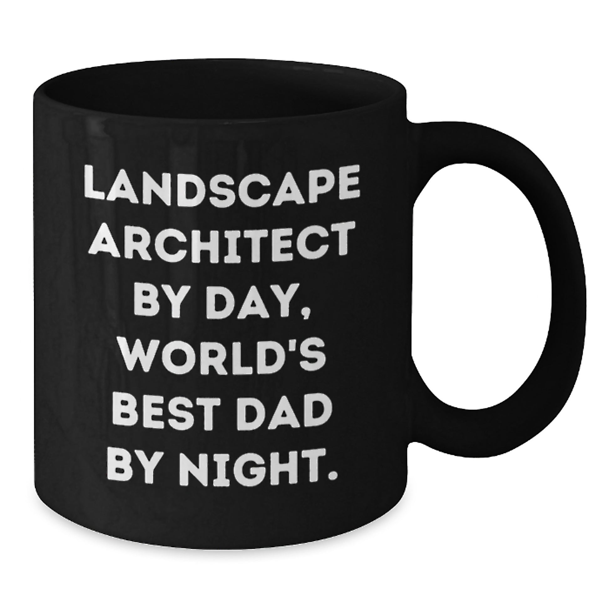 Landscape Architect Gifts, Funny Quotes, Graduation Unique Gifts from Dad to Landscape Architect, World's Best Dad Black Coffee Mug - Additional