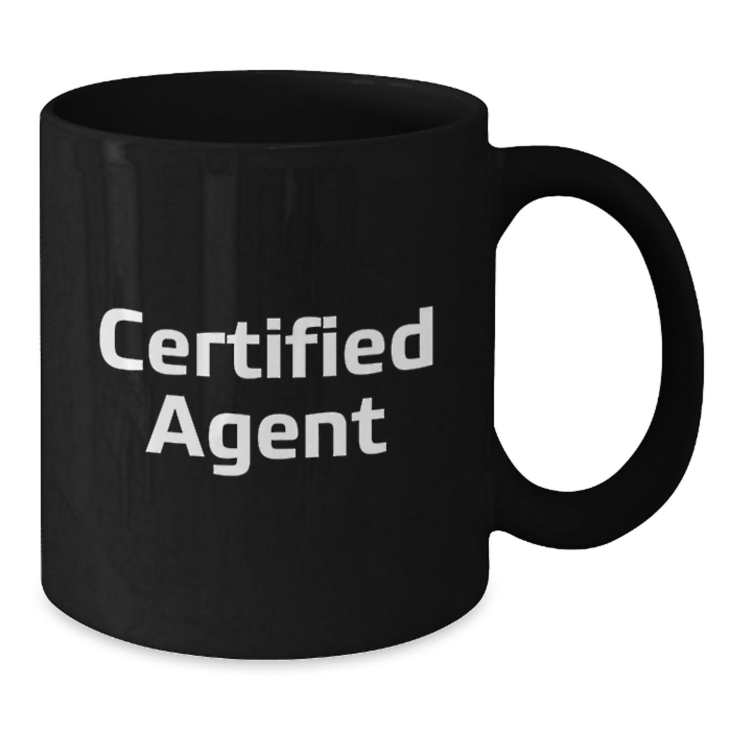 Funny Agent Gifts for Men, Women, Friends from Agent - Inspirational Quote on Black Coffee Mug, 11oz or 15oz, Microwave and Dishwasher Safe - Additional