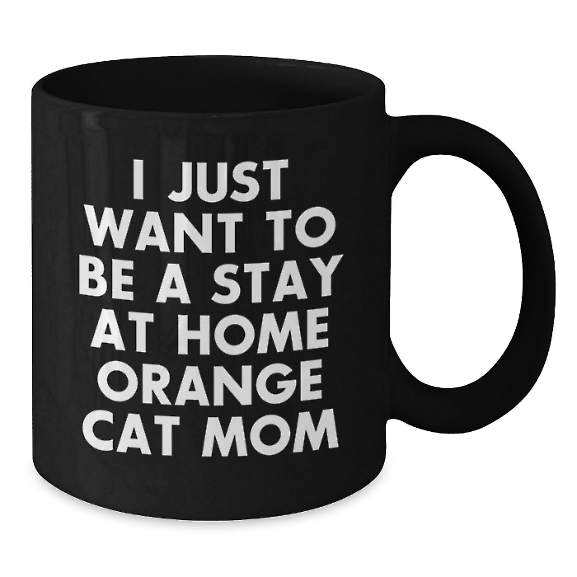 Funny Orange Cat Mom Gifts for Orange Cat Lovers, Black Coffee Mug for Women, Unique Christmas Unique Gifts from Friends to Family - Additional