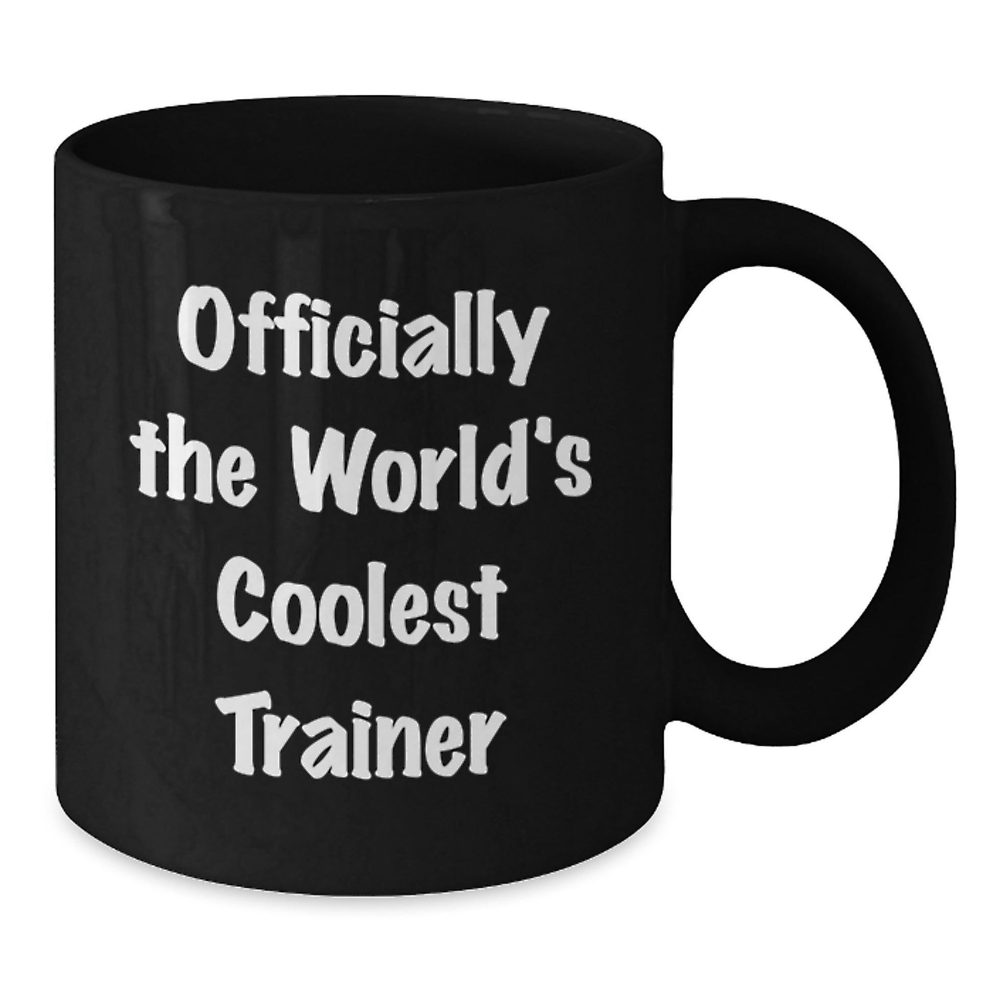 Funny Trainer Gifts from Men to Trainer Friends, Black Coffee Mugs with Inspirational Quotes, Christmas Unique Gifts for Trainers, Officially The World's Coolest Trainer Mug - Additional