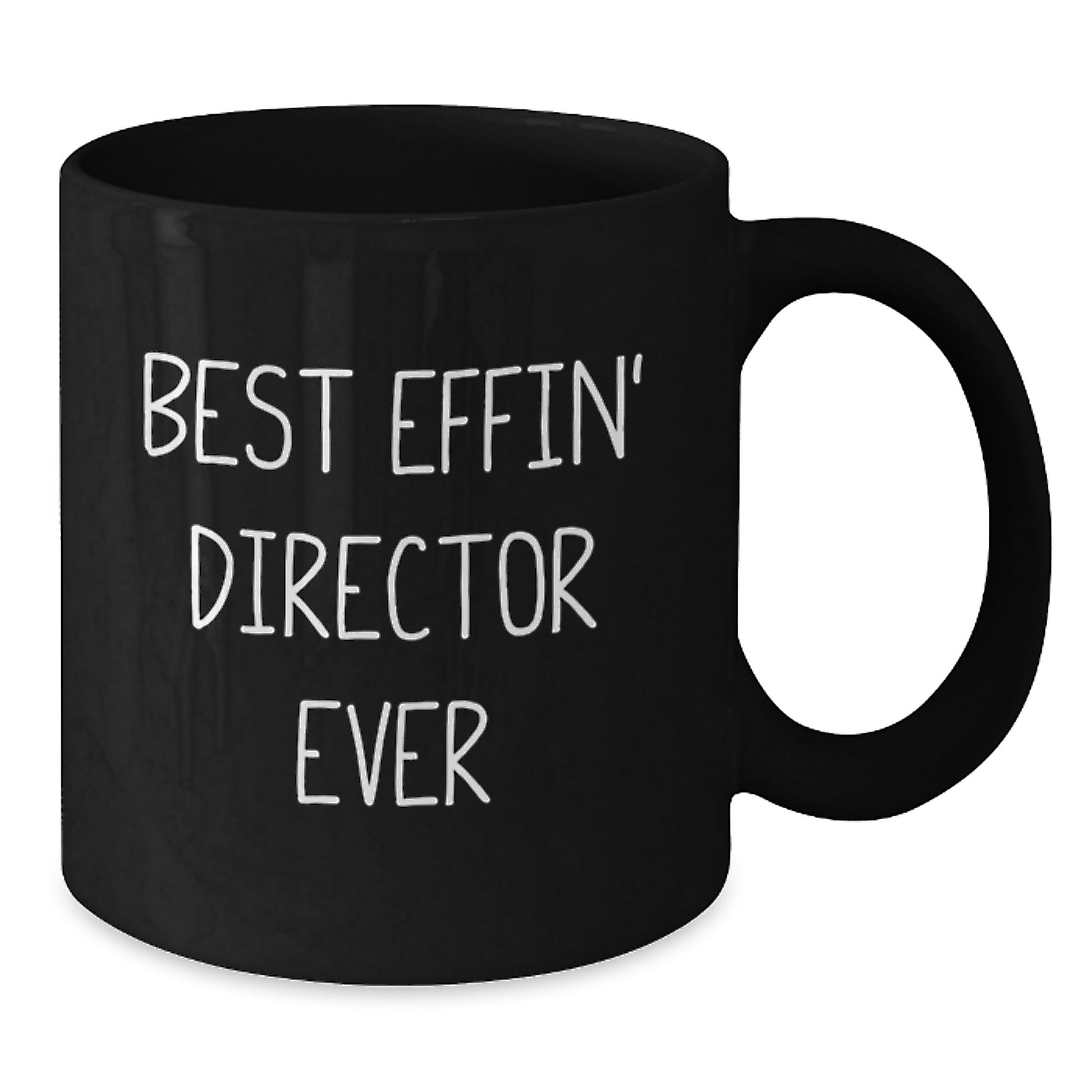 Funny Gifts for Director from Friends and Family, Black Coffee Mug with 'Best Effin' Director Ever' Quote, Perfect for Christmas Unique Gifts - Additional