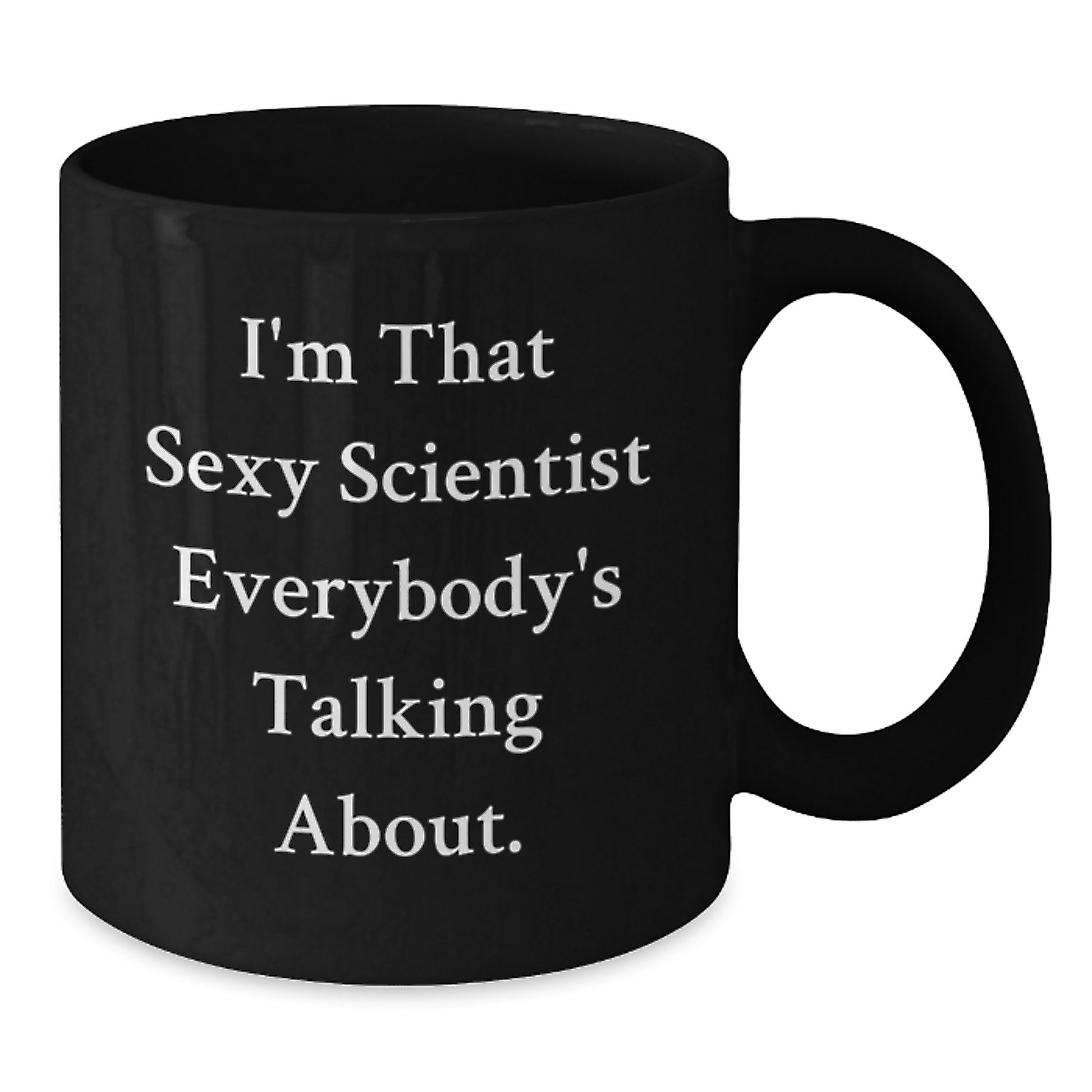 Funny Scientist Gifts from Friends for Men, Black Coffee Mug, Christmas Unique Presents - Additional