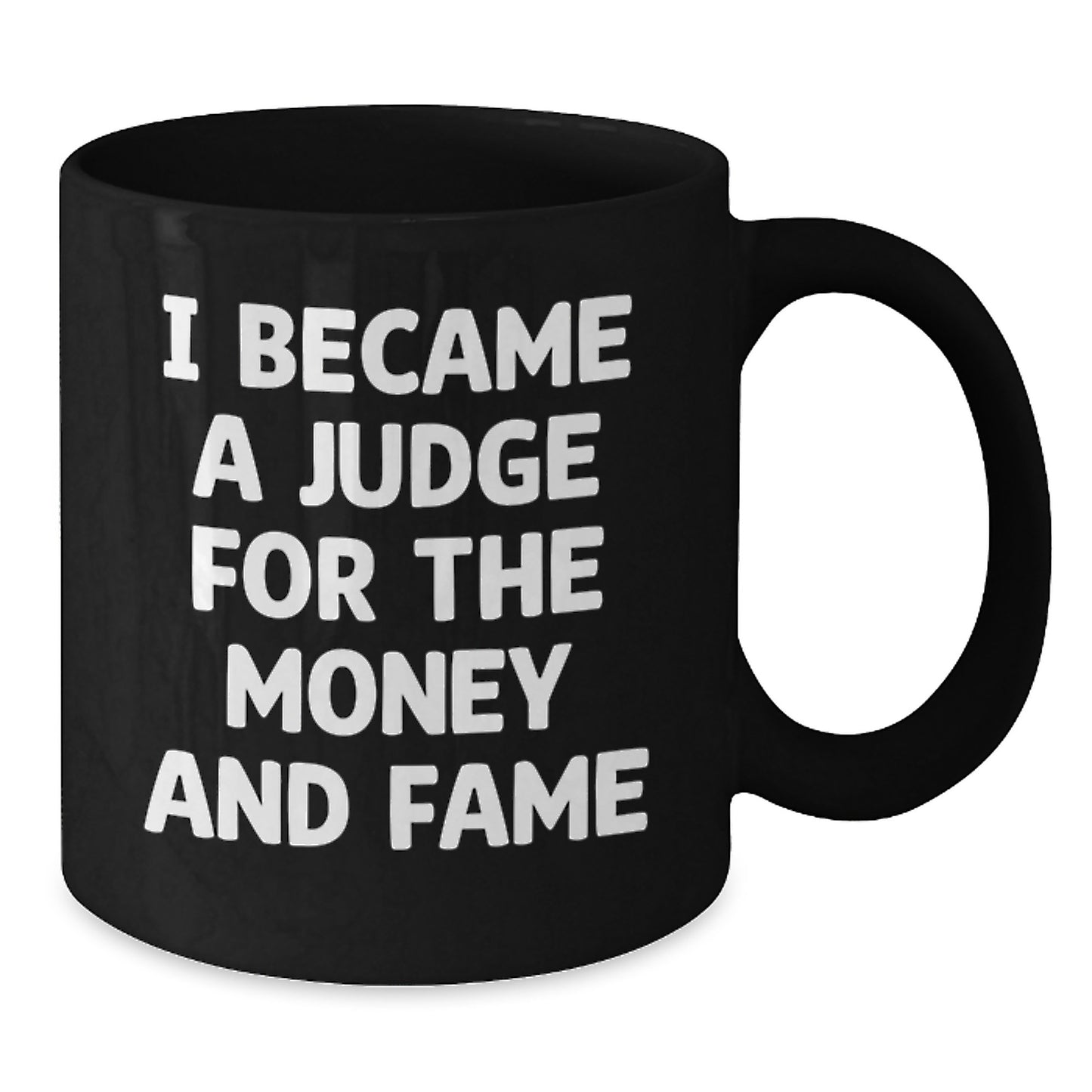Funny Judge Gifts, Black Coffee Mug for Christmas Unique Presents, Gifts from Friends for Judge - Additional