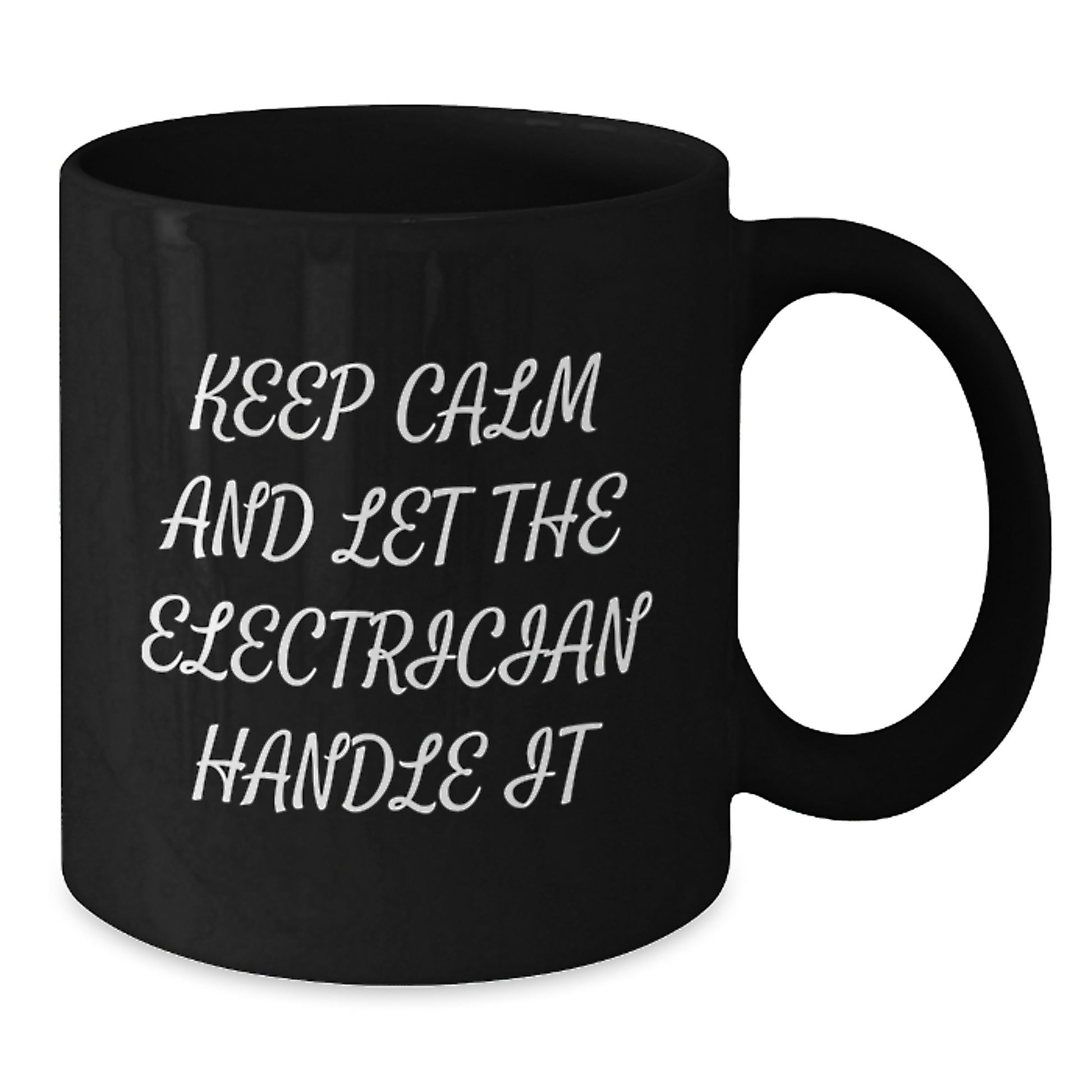 Funny Electrician Christmas Unique Gifts for Men Women Friends Coworkers Family from Gifts to Electrician Black Coffee Mug - Additional