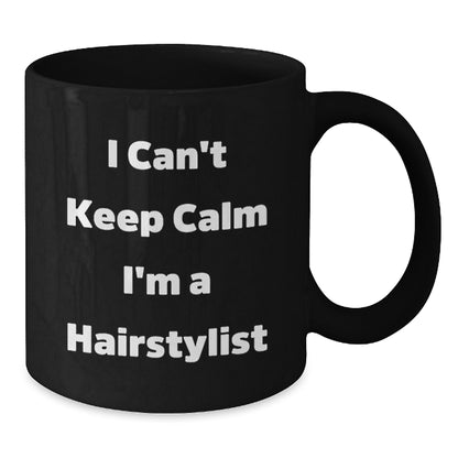Funny Hairstylist Gifts from Friends for Hairstylist, I'm a Hairstylist Black Coffee Mug, Christmas Unique Presents - Additional